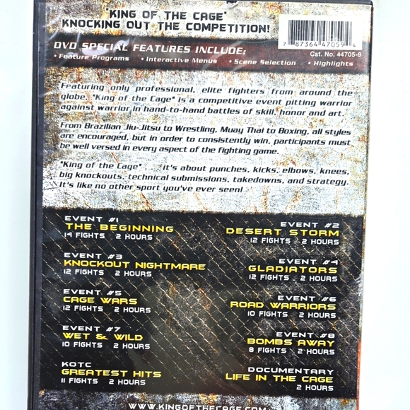 King of the Cage -The Evolution of Combat - The Beginning DVD Set - Picture 2 of 4